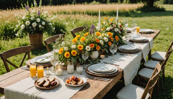 5 idées de repas originaux pour un mariage champêtre